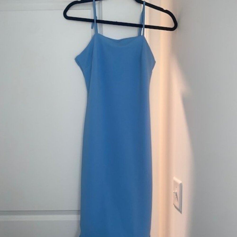 Blue Spaghetti Strap Dress